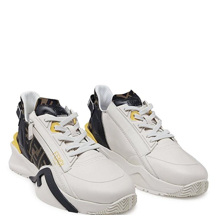 Fendi slow sneakers - White leather low-tops
