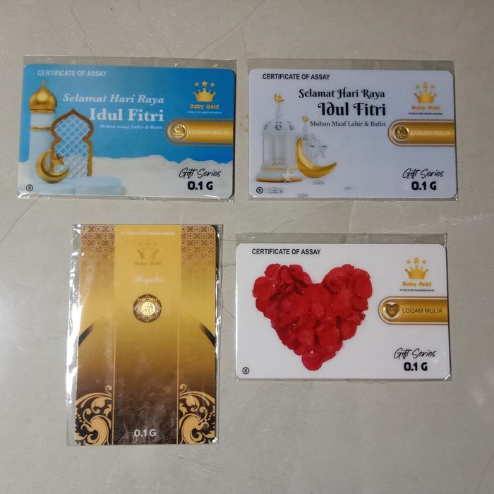 PPALGAN BABY GOLD gift emas mini 0.1 gr reguler idul fitri love