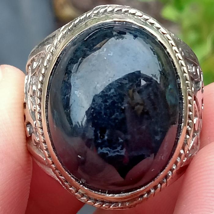Natural Bacan Doko Hitam ( Batu Akik asli Ternate - Maluku Utara )