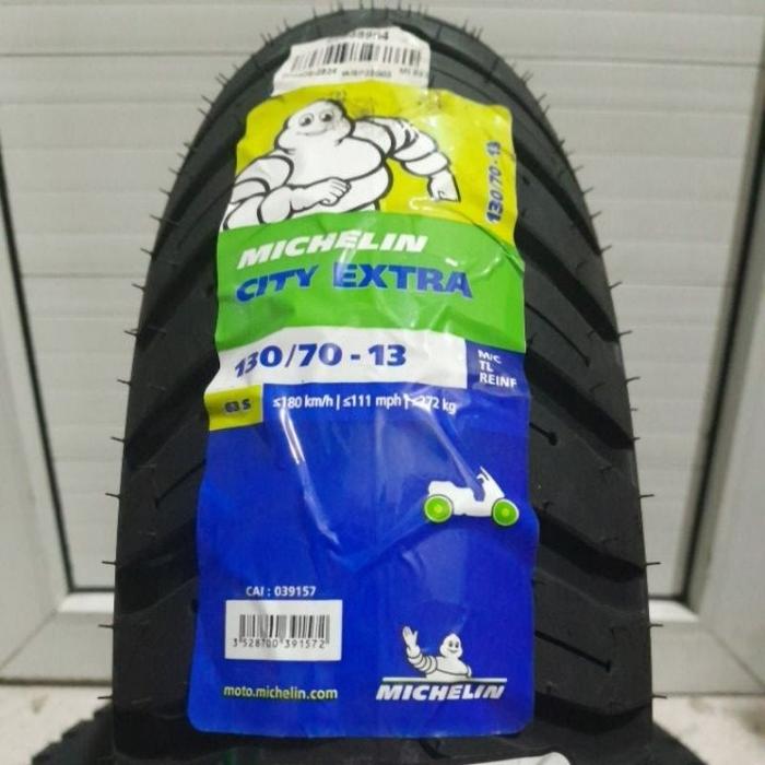 BAN MICHELIN CITY EXTRA TL 130/70-13 MC TUBELESS BONUS PENTIL UNTUK MOTOR PCX 160,ADV 150,NMAX