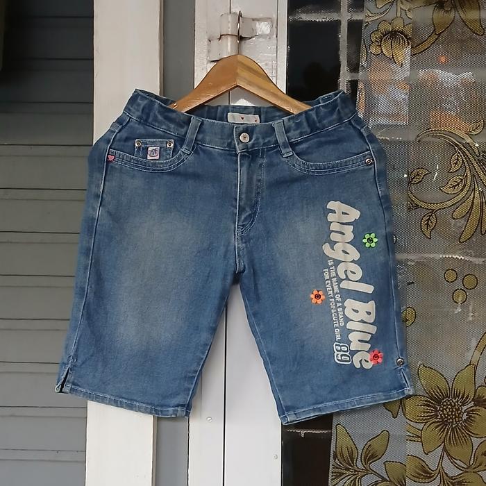 Celana Pendek Jeans Angel Blue
