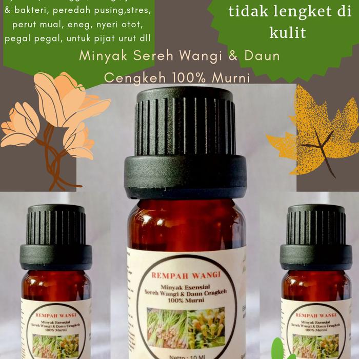 Essentials Oil Rempah Wangi Minyak Sereh Wangi & Daun Cengkeh Murni