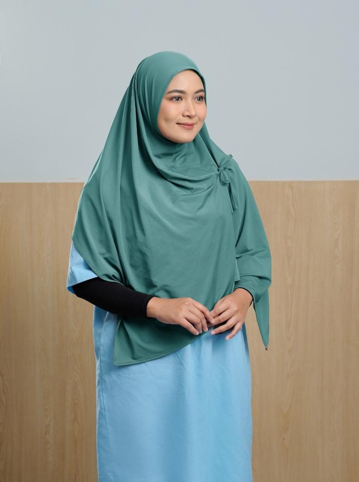 PROMO ZOYA Kattan Hijab Jilbab Instan Instant Afya Bergo Bahan Lycra Tosca Mint Pasien ICU Ibu Nenek