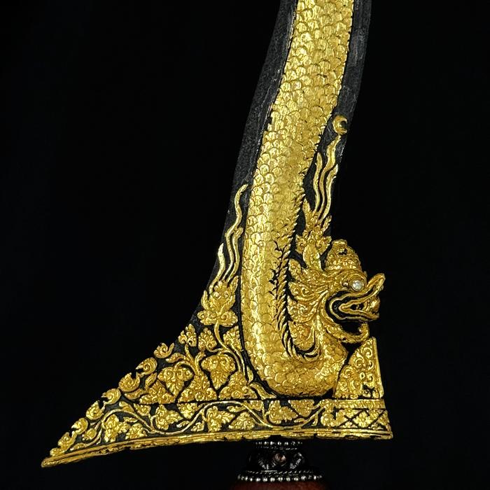 Keris Naga Sapto Luk 7 Kinatah Emas Pamor Wos Wutah PB VII Gagah Kuno