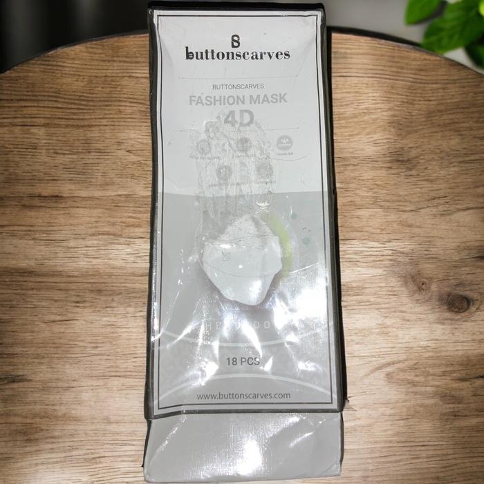 Buttonscarves Disposable Mask - Dark Green