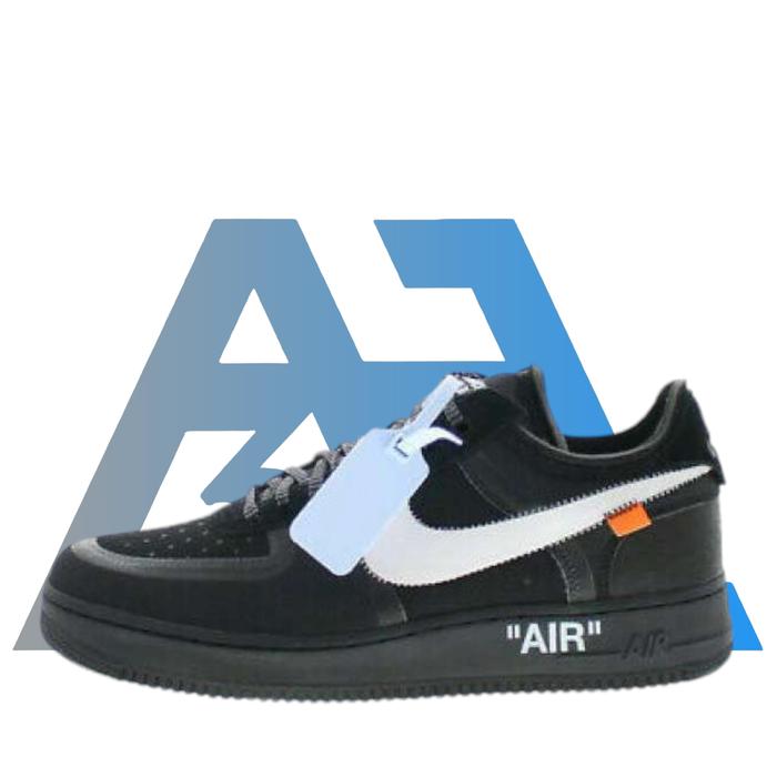 Sepatu Nike Air Force 1 X Off White Black White 100% Original BNIB