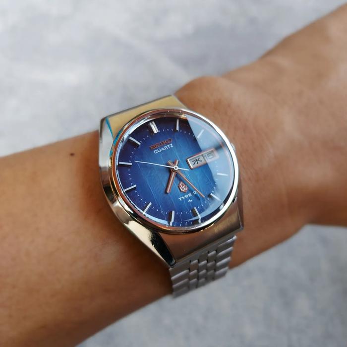 Seiko Type II Blue Tree Bark Dial