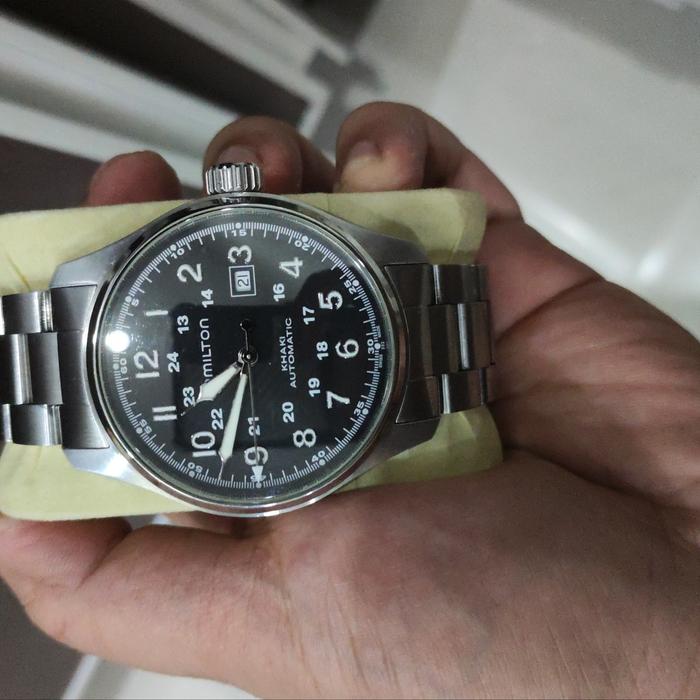 ONLY JAM TANGAN HAMILTON KHAKI DATE AUTOMATIC 44 MM ORIGINAL 100%