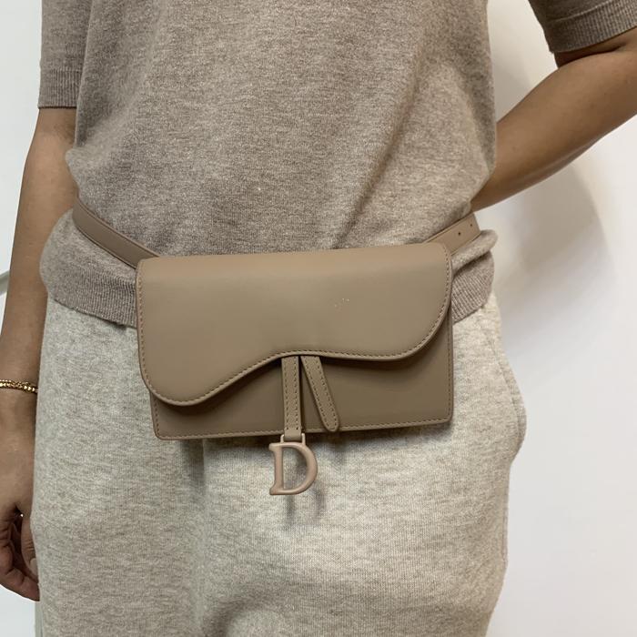 Christian Dior Saddle Belt Pouch Pink