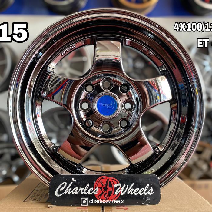 Velg Work Meister Black Chrome R15
