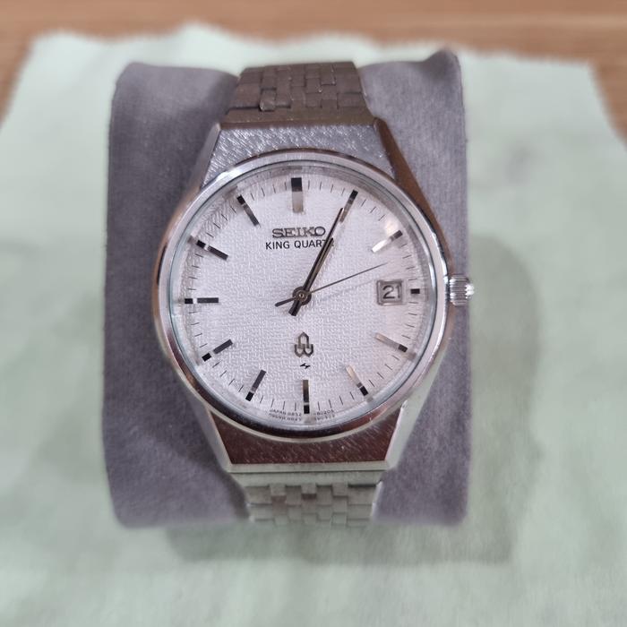 Seiko King Quartz 0852-8020 White Dial Made in Japan