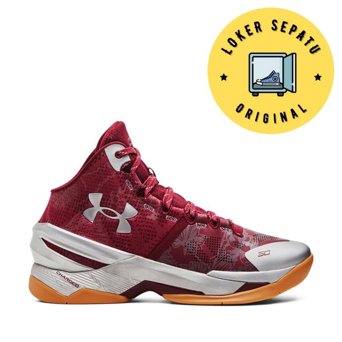 SEPATU LARI PRIA UNDER ARMOUR CURRY 2 RETRO DOMAINE CURRY 3026052-601  ORIGINAL BNIB RESMI