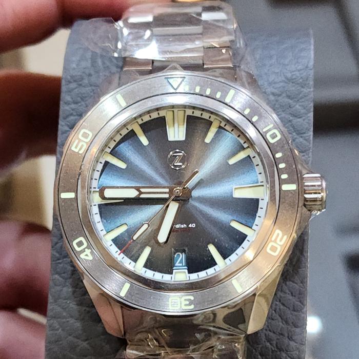 Jam Tangan Zelos Swordfish Slate Grey Limited Edition Brand New