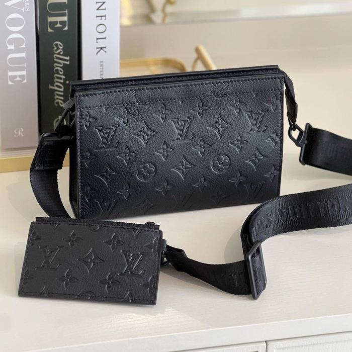 Louis Vuitton LV Gaston Wearable Wallet Bag Empreinte Leather Black