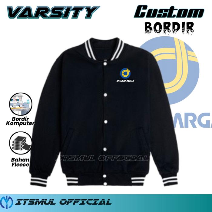 Jaket Varsity Jasa marga  Bordir Jaket Jasa marga Bordir