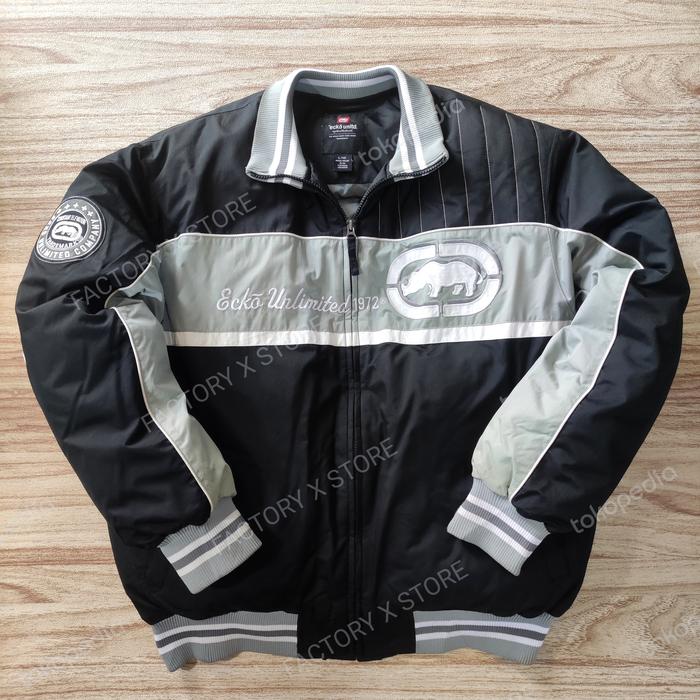 ECKO UNLTD GOOSE DOWN VARSITY JACKET BKN CARHARTT STUSSY NEIGHBORHOOD