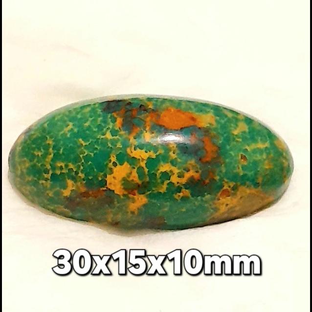 Pirus Persia Neyshabur Hijau multicolour urat emas HQ size jumbo