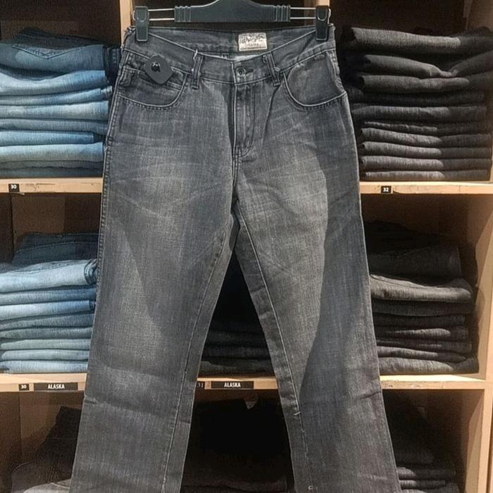 Celana Jeans Wrangler ALASKA GREY Regular STRAIGHT ORIGINAL