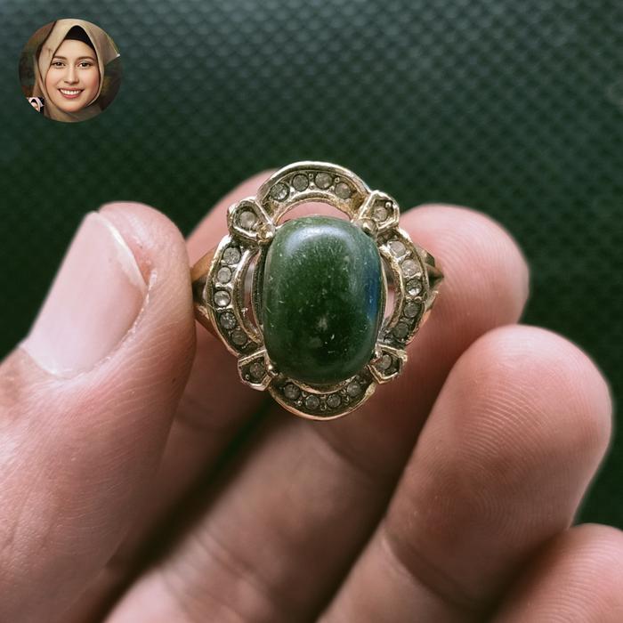 Cincin Batu Akik Pandan Suji