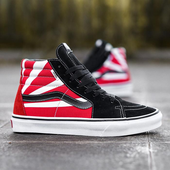 Vans X Custome Sk8 Hi Classic Hosoi “ Rising Sun “ Original