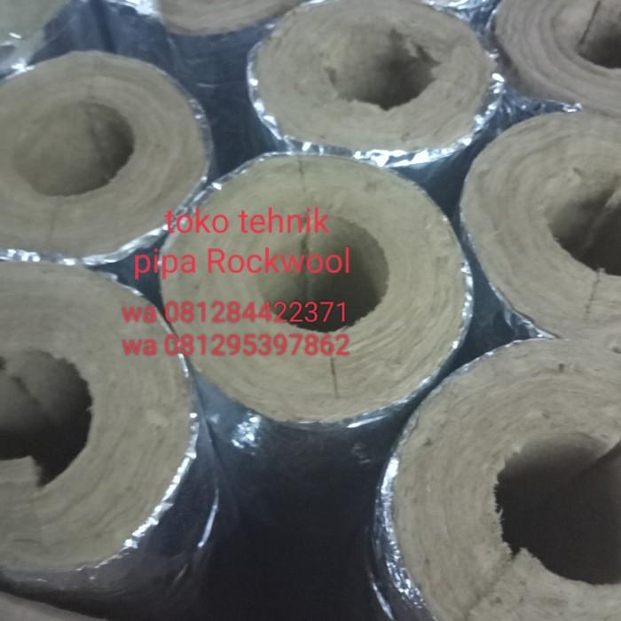 PIPA ROCKWOOL ALUMUNIUM FOIL 4"x25MMx1M ROCKWOOL PIPA TUBE