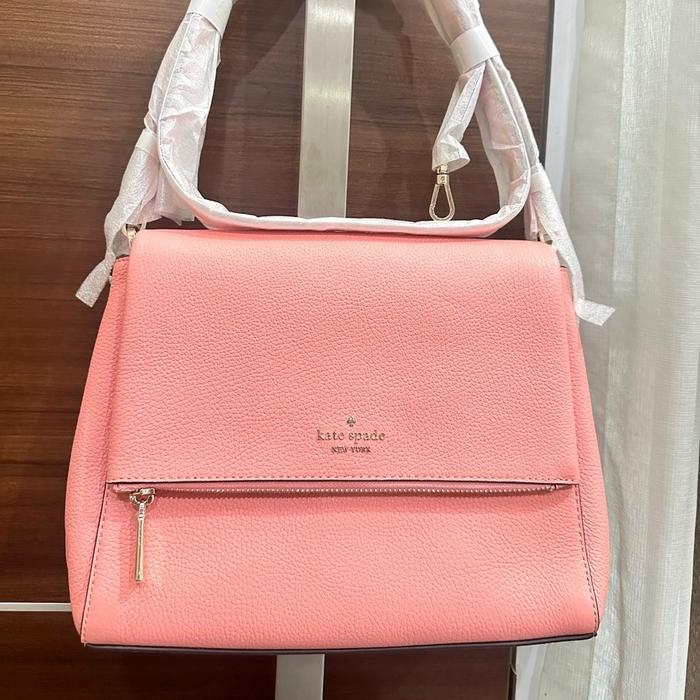 ks bag leila flap shoulder sling bag peachy rose