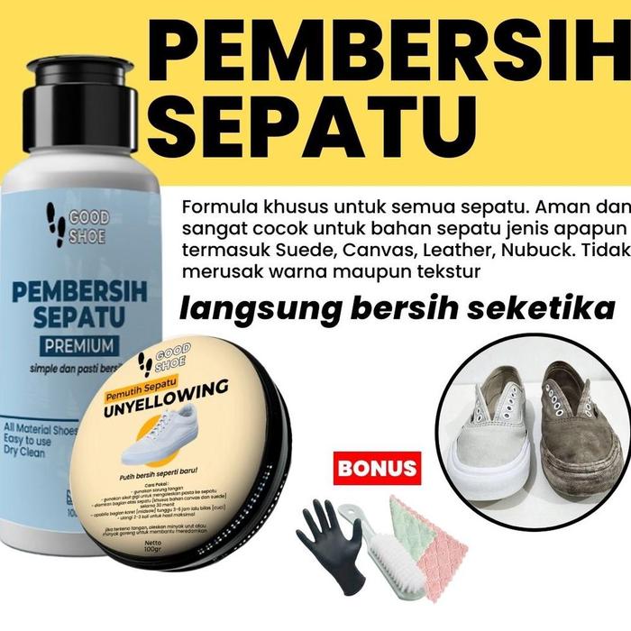 BEST UNYELLOWING PEMBERSIH PEMUTIH SEPATU KANVAS PUTIH SNEAKERS SOL MIDSOLE KUNING MENGUNING CANVAS 