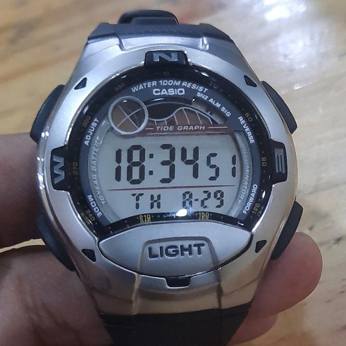 Jam Tangan Pria Casio W-753- 1AVDF Ori bekas Display