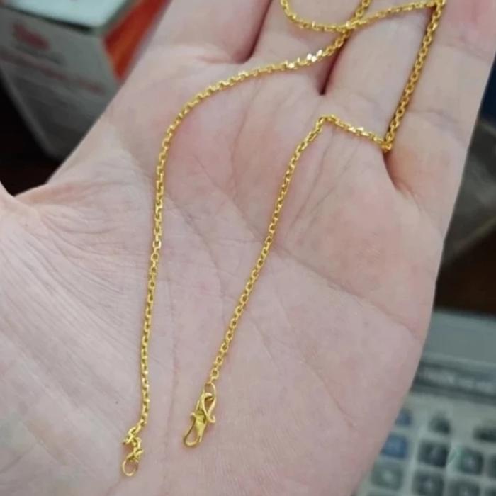 Kalung Emas Model rantai 24 Karat berat 5 gram