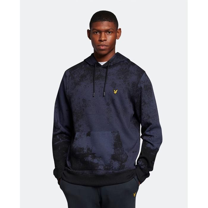 Lyle and Scott Erosion Hoodie Navy Original
