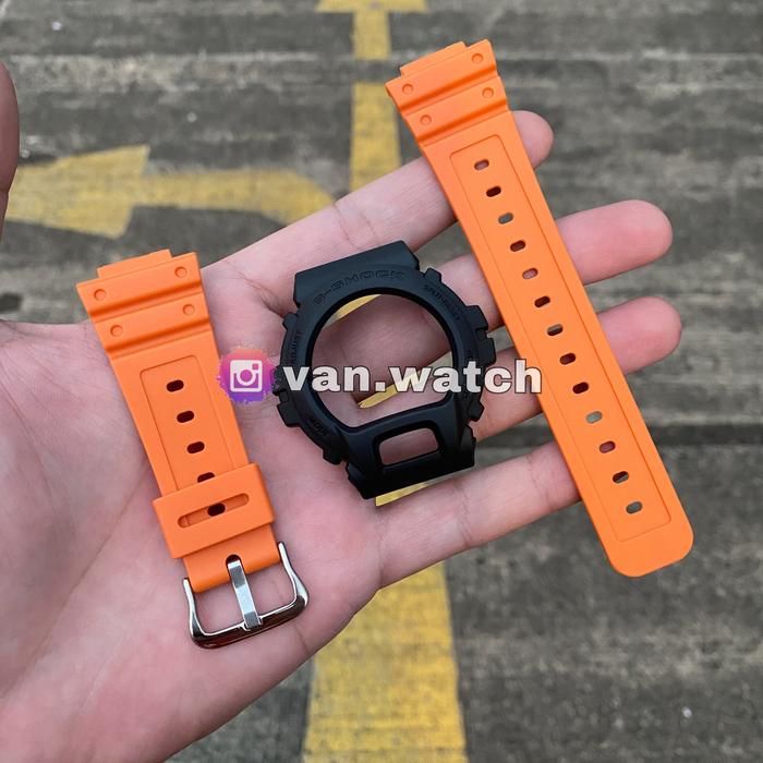 Band Bazel BNB Casio Gshock DW 6900 / DW6900 Strap Warna Orange