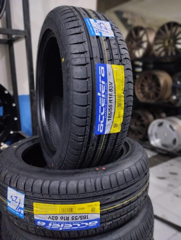 BAN MOBIL MURAH TUBBLES BERKUALITAS 185 55 RING 16 ACCELERA PHI R BUKAN DUNLOP UNTUK YARIS JAZZ MOBI