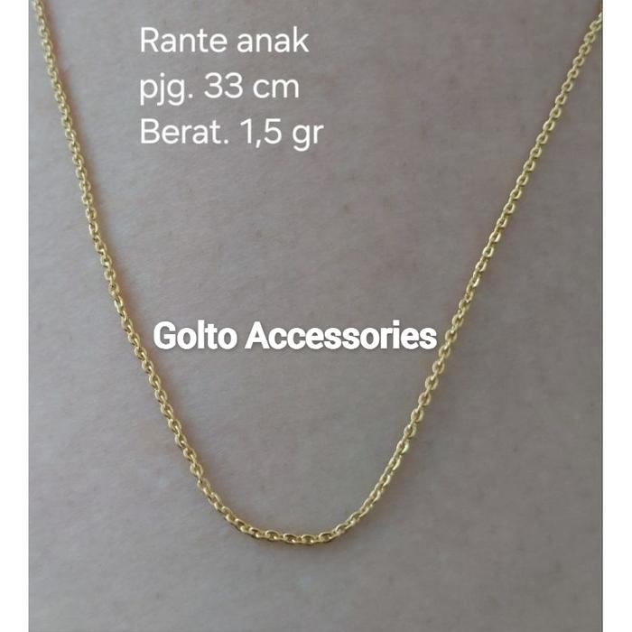 Kalung Rantai Anak Perempuan Emas Muda 2 karat 1,5 gram