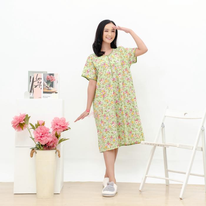 Daster Bahan Katun Jepang Tebal Adem Premium Lengan Pendek Lady Prettygirl Cantik Ori Original Jumbo