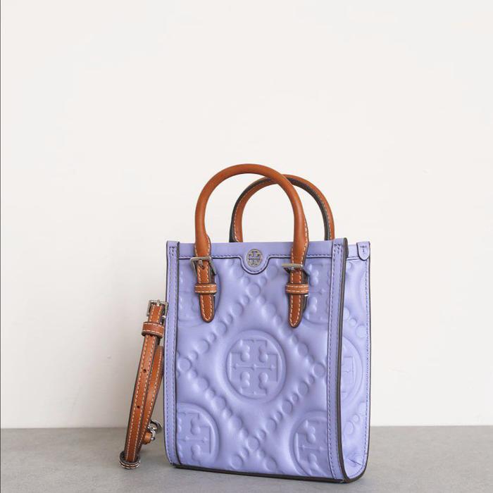 TB Monogram Puffy Mini Leather