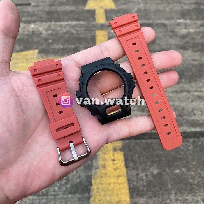 Band Bazel BNB Casio Gshock DW 6900 / DW6900 Strap Warna Merah