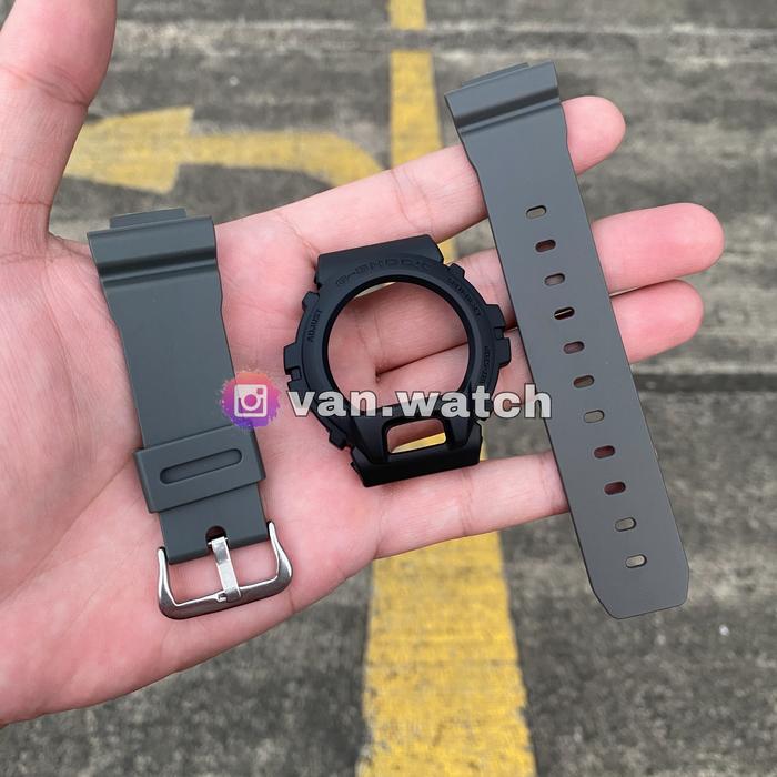 Band Bazel BNB Casio Gshock DW 6900 Strap Warna Abu