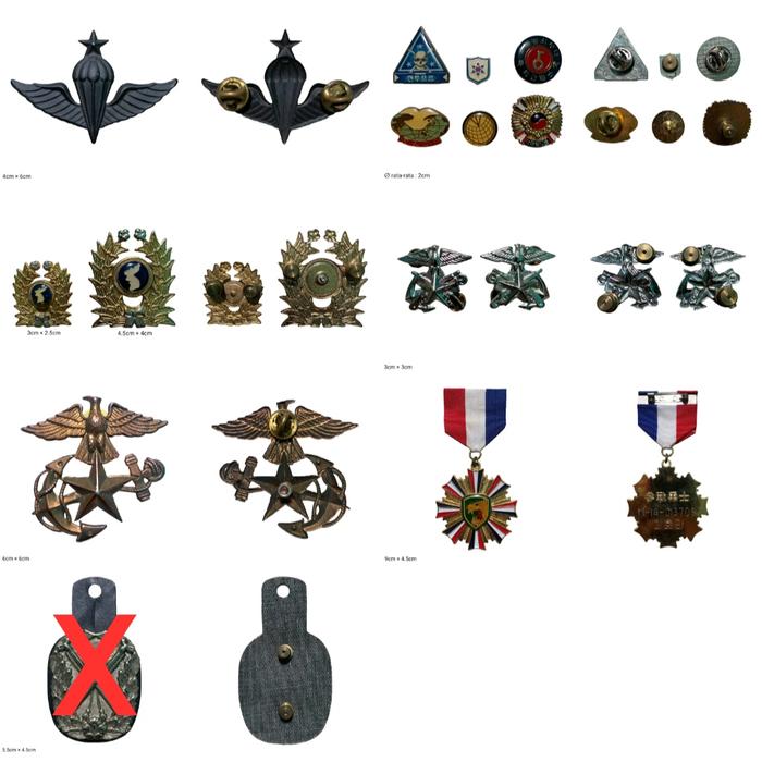 ROK Army Lapel Pin Original - Militer Korea Selatan