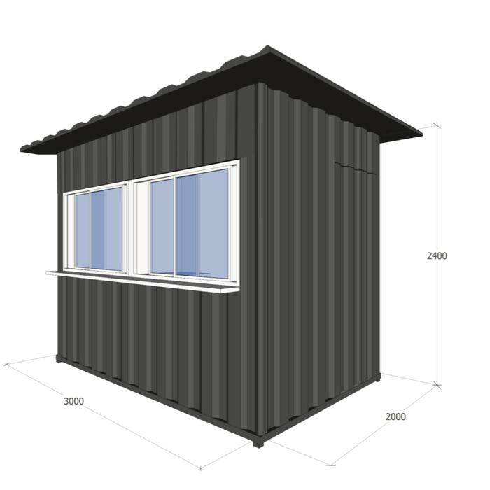 Custom booth container / semi kontainer dagang jualan 3x2m