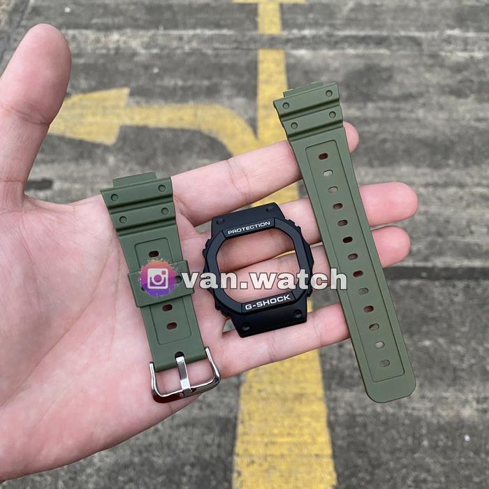 Band Bazel BNB Casio Gshock DW 5600 / DW5600 Strap Hijau