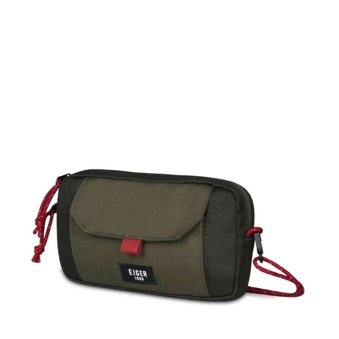 Tas Hp Eiger Scawby Horizontal Phone Case 910006920 Olive Original Selempang Pinggang Handphone