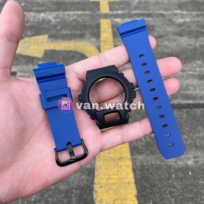 Band Bazel BNB Casio Gshock DW 6900 Strap Warna Biru