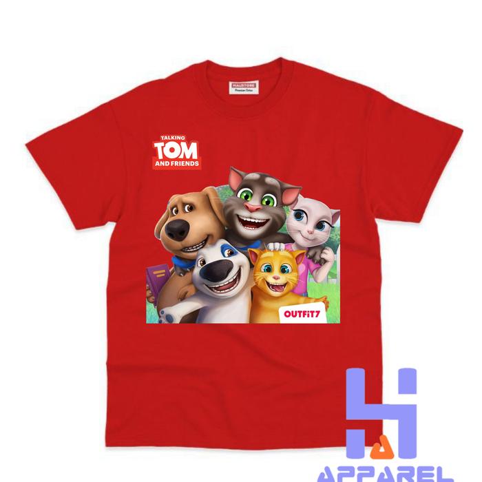 BAJU ANAK KAOS ANAK TALKING TOM AND FRIENDS