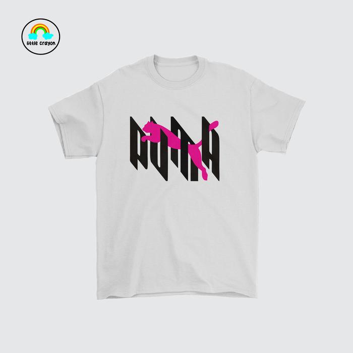 Baju kaos Anak Laki-Laki  perempuan Crayon Workshop Kaos Lengan Pendek Motif puma Katun untuk Umur 1