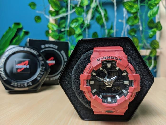 Jam Tangan G-SHOCK ANALOG DIGITAL SERI GA-700 GA-700-1A Surat dan Box Preloved Second