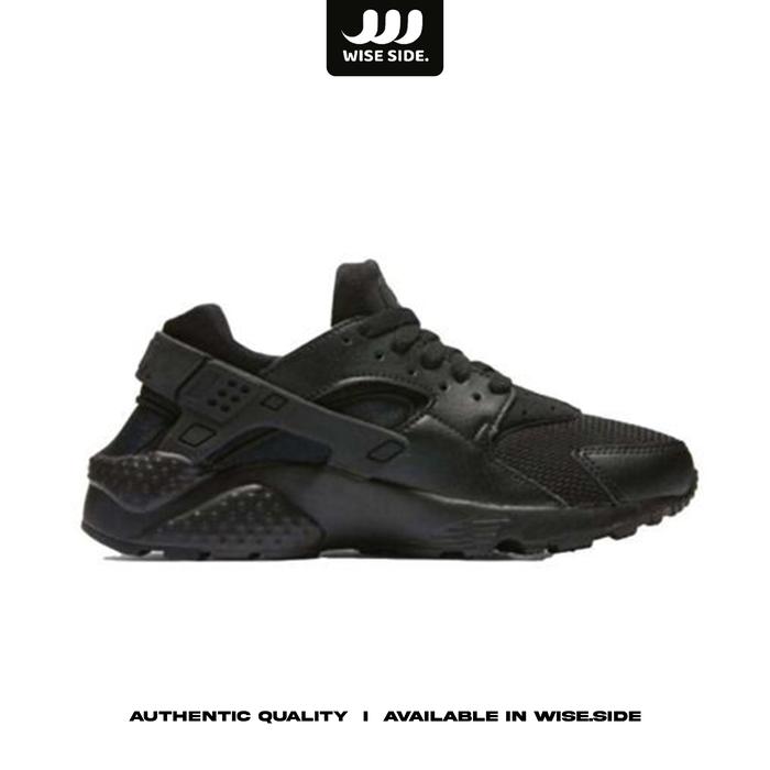Sepatu Sneakers Anak Nike Air Nike Air Huarache Run Triple Black Kids 654275-016 ORIGINAL