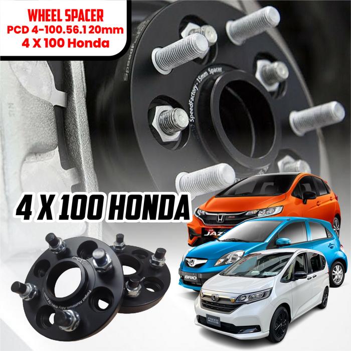 Aksesoris Wheel Adaptor Velg Spacer Aluminium Honda JAZZ BRIO FREED
