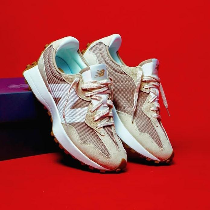 SEPATU NB 327 BONE/MINDFUL GREY ORIGINAL 100% RESMI PT.MAP