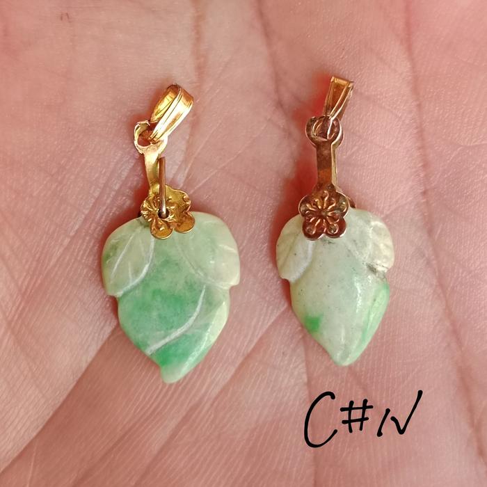 liontin bati natural jadeite jade type A-B batu giok burma