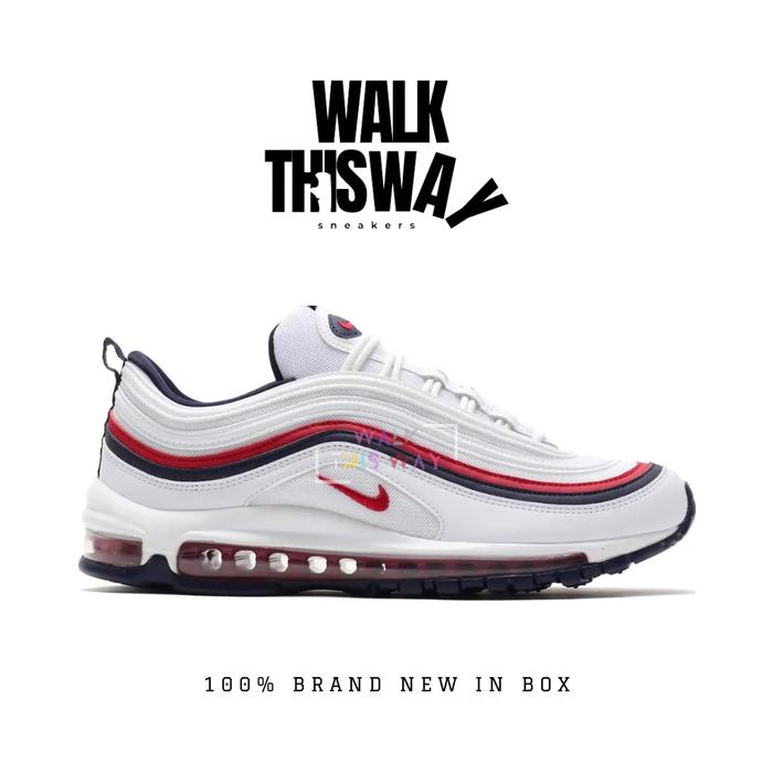 sepatu unisex sneakers nike air max 97 / sepatu nike / sneakers air max / red white blue